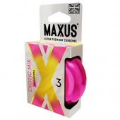 Ароматизированные презервативы Maxus Exotic Mix - 3 шт. - Maxus - купить с доставкой в Жуковском