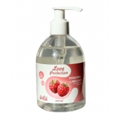 Лубрикант на водной основе Love Protection Raspberry с ароматом малины - 300 мл. - Lola Games - купить с доставкой в Жуковском