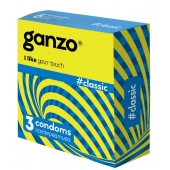 Классические презервативы с обильной смазкой Ganzo Classic - 3 шт. - Ganzo - купить с доставкой в Жуковском