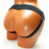 Трусики для страпона коричневого цвета - БДСМ Арсенал - купить с доставкой в Жуковском