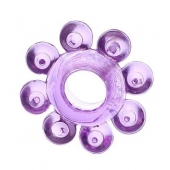 Мягкая фиолетовая гелевая насадка - Toyfa Basic - в Жуковском купить с доставкой