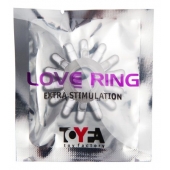 Прозрачное гелевое эрекционное кольцо с шипиками - Toyfa Basic - в Жуковском купить с доставкой