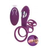 Фиолетовая эрекционная вибронасадка Halo Halo C-Ring Sleeve - Toy Joy - в Жуковском купить с доставкой