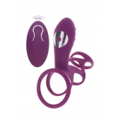 Фиолетовая эрекционная вибронасадка Halo Halo C-Ring Sleeve - Toy Joy - в Жуковском купить с доставкой
