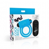 Голубое эрекционное виброкольцо 28X Remote Control Vibrating Cock Ring   Bullet - XR Brands - в Жуковском купить с доставкой