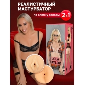 Двусторонний мастурбатор Lola Taylor - 22 см. - ФлешНаш - в Жуковском купить с доставкой