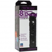 Насадка-фаллоимитатор Vac-U-Lock CodeBlack 8 Inch Classic Dong - 19,3 см. - Doc Johnson - купить с доставкой в Жуковском