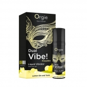 Съедобный жидкий вибратор Dual Vibe! со вкусом лимонного джина с тоником - 15 мл. - ORGIE - купить с доставкой в Жуковском