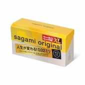 Презервативы увеличенного размера Sagami Original 0.02 XL-size - 12 шт. - Sagami - купить с доставкой в Жуковском