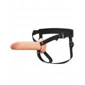 Полый страпон на ремнях 8’’ Hollow Silicone Strap-on - Pipedream - купить с доставкой в Жуковском