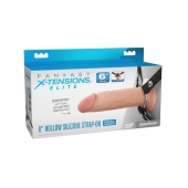 Полый страпон на ремнях 6’’ Hollow Silicone Strap-on - Pipedream - купить с доставкой в Жуковском