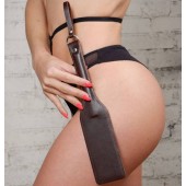 Коричневая кожаная шлепалка «Новичок» - 30 см. - Sitabella - купить с доставкой в Жуковском