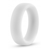 Белое люминесцентное эрекционное кольцо Silicone Glo Cock Ring - Blush Novelties - в Жуковском купить с доставкой