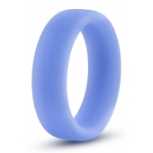 Голубое люминесцентное кольцо Silicone Glo Cock Ring - Blush Novelties - в Жуковском купить с доставкой