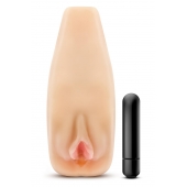 Мастурбатор-вагина с вибрацией Soft   Wet Natasha Realistic Beige Masturbator - Blush Novelties - в Жуковском купить с доставкой