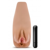 Маструбатор-вагина с вибрацией Soft   Wet Renata Realistic Tan Masturbator - Blush Novelties - в Жуковском купить с доставкой
