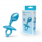 Голубая анальная пробка для массажа простаты Bulb Silicone Prostate Plug - 10,7 см. - b-Vibe - в Жуковском купить с доставкой