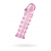 Розовая насадка на пенис с шипами - 12,5 см. - A-toys - в Жуковском купить с доставкой