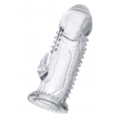 Прозрачная насадка на пенис с шипиками и коготком - 13,5 см. - A-toys - в Жуковском купить с доставкой