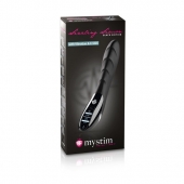 Вибратор с электростимуляцией Sizzling Simon Black Edition - 27 см. - MyStim - купить с доставкой в Жуковском