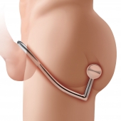 Кольцо на пенис с анальным стимулятором Stainless Steel Anal Hook   Cock Ring - BlueLine - в Жуковском купить с доставкой