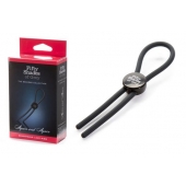 Тёмно-серое эрекционное кольцо с зажимом Again and Again Adjustable Cock Ring - Fifty Shades of Grey - в Жуковском купить с доставкой