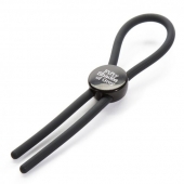 Тёмно-серое эрекционное кольцо с зажимом Again and Again Adjustable Cock Ring - Fifty Shades of Grey - в Жуковском купить с доставкой