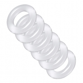 Комплект из 6 прозрачных эрекционных колец Ring Master Custom Ball Stretcher Kit - XR Brands - в Жуковском купить с доставкой