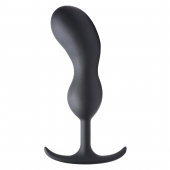 Черный массажер простаты с утяжелителями Premium Silicone Weighted Prostate Plug XL - 20,8 см. - XR Brands - в Жуковском купить с доставкой