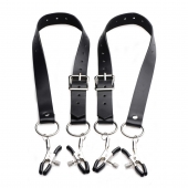 Ремни с зажимами для половых губ Spread Labia Spreader Straps with Clamps - XR Brands - купить с доставкой в Жуковском