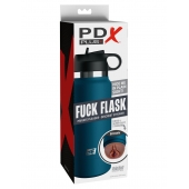 Смуглый мастурбатор-вагина в синей колбе F*ck Flask - Pipedream - в Жуковском купить с доставкой