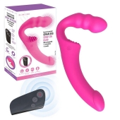 Розовый безремневой страпон Straples Strap-On Dildo - Erokay - купить с доставкой в Жуковском