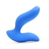 Синий вибромассажер простаты 3,5’’ Curve P-spot Massager - 12 см. - Erokay - в Жуковском купить с доставкой