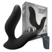 Черный вибромассажер простаты 3,5’’ Remote Control Curve P-spot Massager - 12 см. - Erokay - в Жуковском купить с доставкой