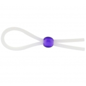 Прозрачное лассо с фиолетовой бусиной SILICONE COCK RING WITH BEAD LAVENDER - NMC - в Жуковском купить с доставкой