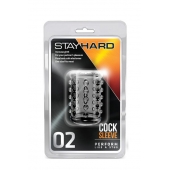 Прозрачная насадка на пенис с шишечками STAY HARD COCK SLEEVE 02 CLEAR - Blush Novelties - в Жуковском купить с доставкой