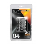 Прозрачная насадка с бороздками STAY HARD COCK SLEEVE 04 CLEAR - Blush Novelties - в Жуковском купить с доставкой