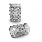 Прозрачная насадка с капельками STAY HARD COCK SLEEVE 05 CLEAR - Blush Novelties - в Жуковском купить с доставкой