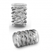 Прозрачная насадка с объёмными чёрточками STAY HARD COCK SLEEVE 06 CLEAR - Blush Novelties - в Жуковском купить с доставкой