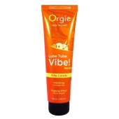 Гель с эффектом вибрации Lube Tube Vibe Medium Pina Colada - 100 мл. - ORGIE - купить с доставкой в Жуковском