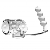 Прозрачная насадка на пенис и мошонку с анальным стимулятором Rilley - Baile - в Жуковском купить с доставкой