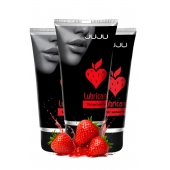 Набор из 3 съедобных лубрикантов JUJU со вкусом клубники - JuJu - купить с доставкой в Жуковском