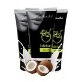 Набор из 3 съедобных лубрикантов JUJU со вкусом кокоса - JuJu - купить с доставкой в Жуковском