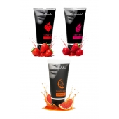 Набор из 3 съедобных лубрикантов JUJU (клубника, малина, грейпфрут) - JuJu - купить с доставкой в Жуковском