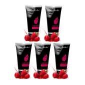 Набор из 5 съедобных лубрикантов JUJU со вкусом малины - JuJu - купить с доставкой в Жуковском