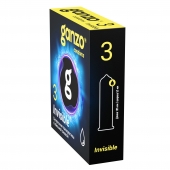 Супертонкие презервативы Ganzo Invisible - 3 шт. - Ganzo - купить с доставкой в Жуковском