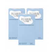 Набор из 3 упаковок ультратонких презервативов Pleasure Lab (по 12 шт.) - Pleasure Lab - купить с доставкой в Жуковском