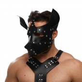 Черная кожаная маска «Собака» - Crazy Handmade - купить с доставкой в Жуковском