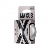 Черные утолщенные презервативы MAXUS Extra Strong с железным кейсом - 3 шт. - Maxus - купить с доставкой в Жуковском