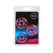 Набор из 3 лиловых эрекционных колец различной формы - Erowoman-Eroman - в Жуковском купить с доставкой